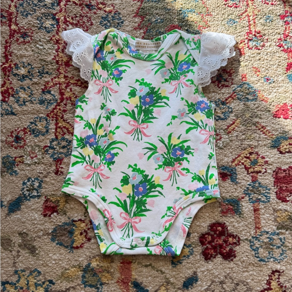 The Beaufort Bonnet Company Floral Kids One Piece